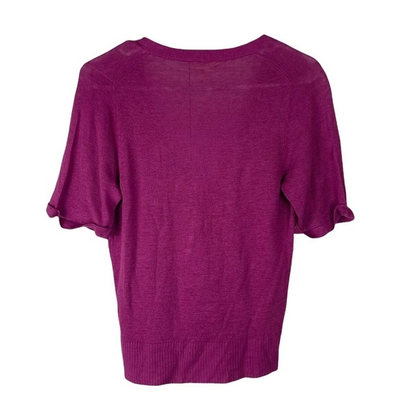 Eileen Fisher Petite Silk and Linen Button Up Cardigan Size Petite Small - Picture 2 of 9